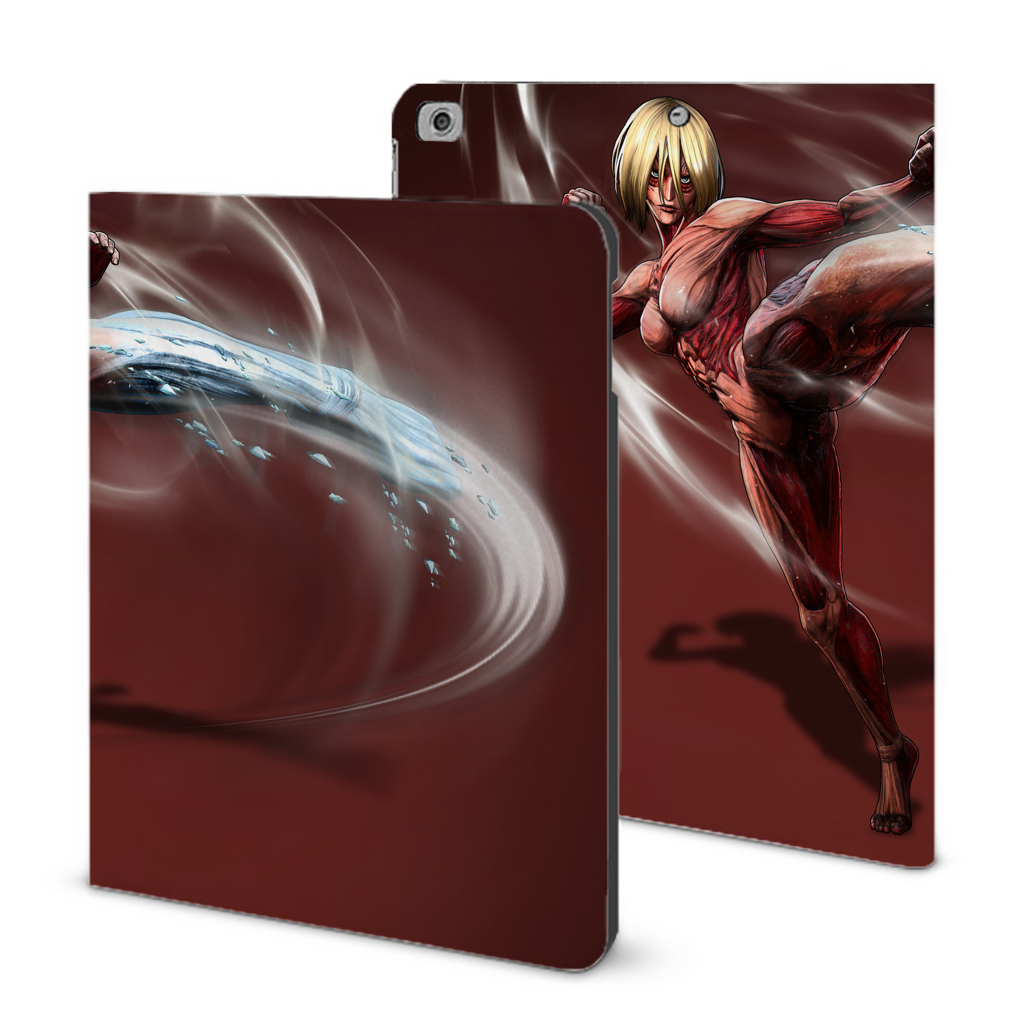 （画像用） 進撃の巨人 Attack on Titan IPad ケース ブック型 PUレザー TPU 耐衝撃 軽量 薄型 ペン収納なし 全面保護 IPad 各モデル対応